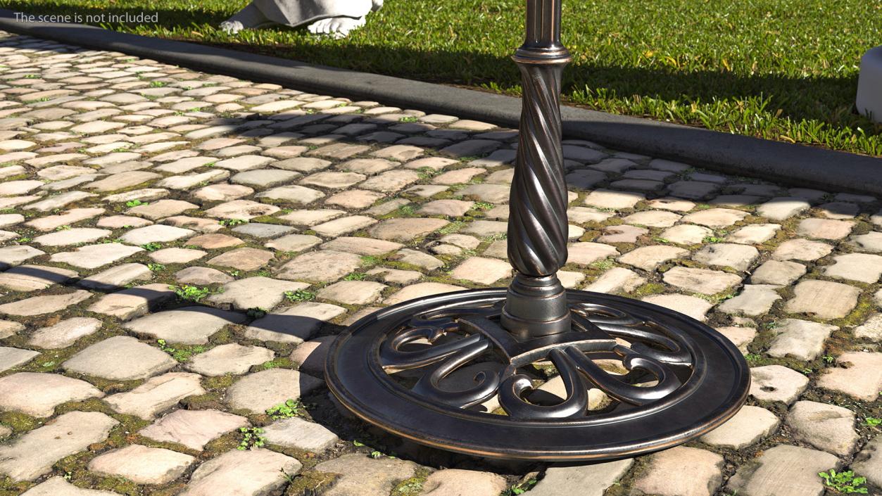 3D Solid Brass Sundial on Pedestal