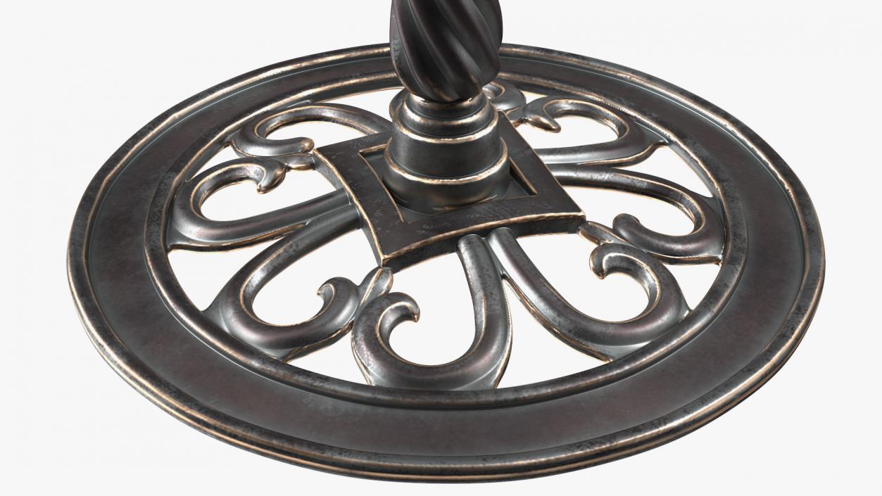 3D Solid Brass Sundial on Pedestal