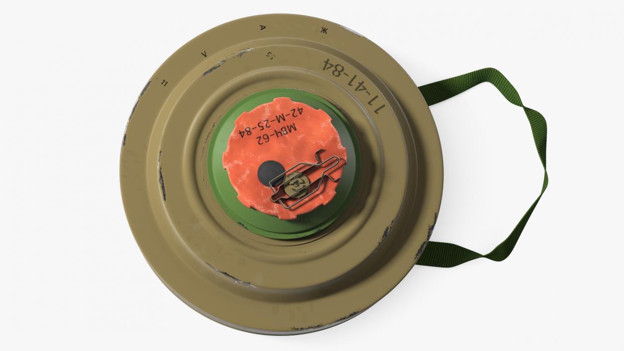 3D model Anti Tank Blast Mine TM-62 Old