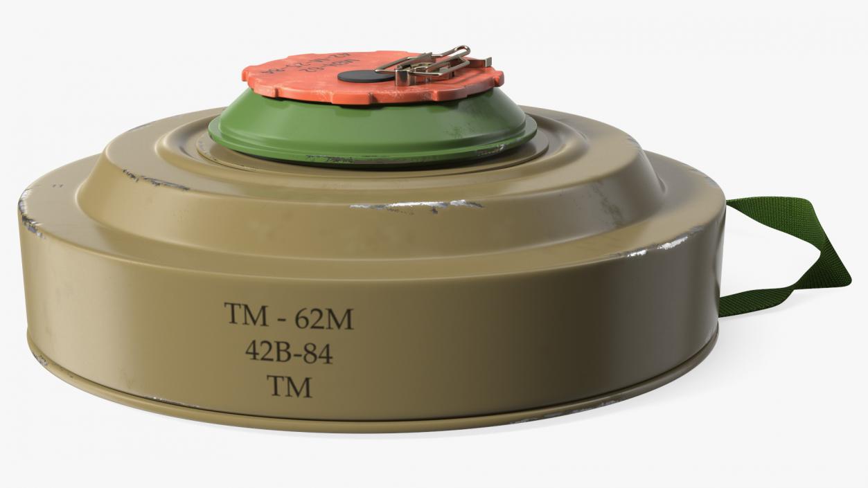 3D model Anti Tank Blast Mine TM-62 Old