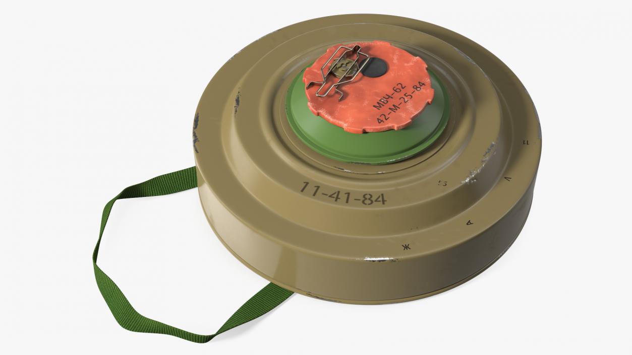 3D model Anti Tank Blast Mine TM-62 Old