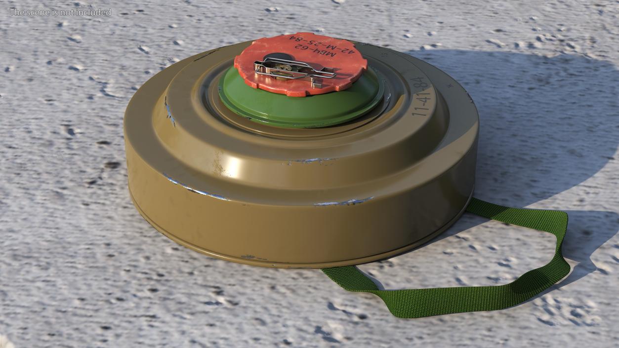 3D model Anti Tank Blast Mine TM-62 Old