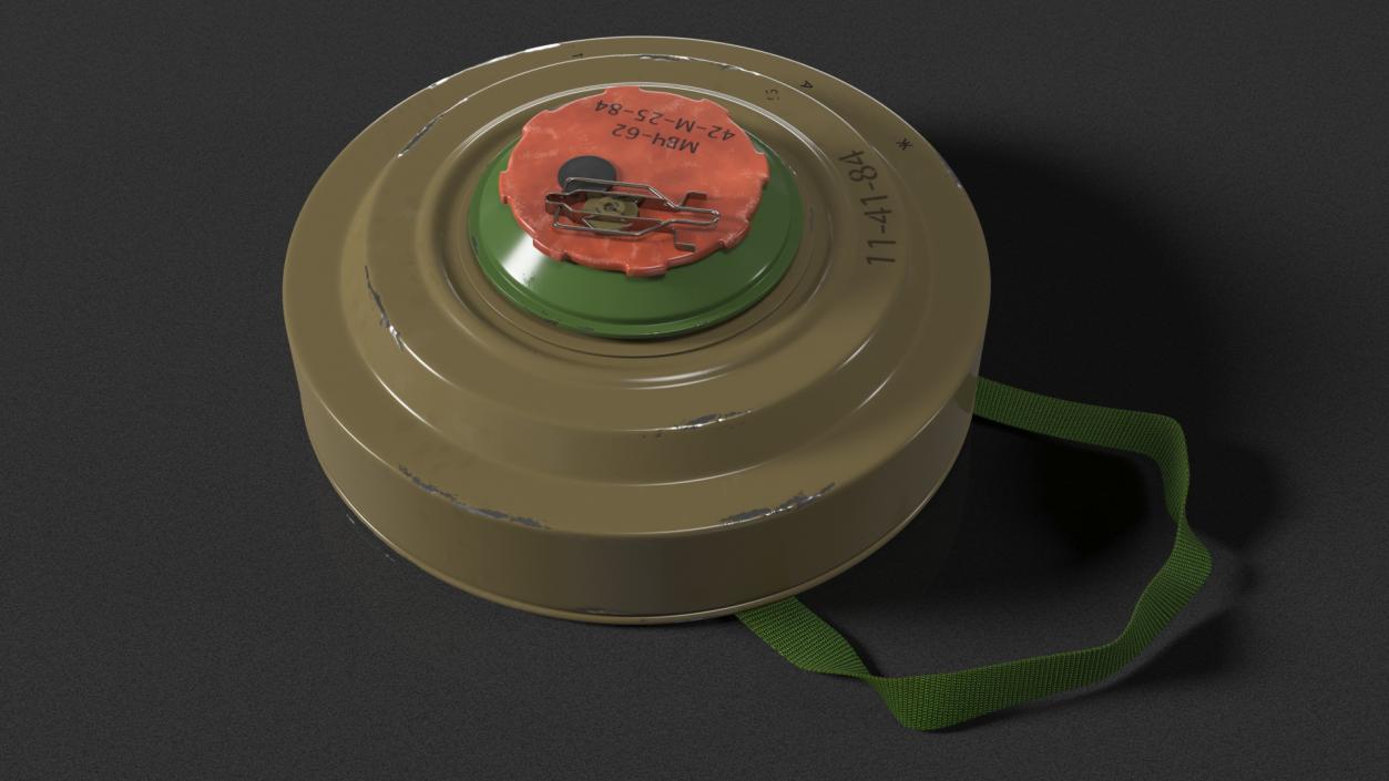 3D model Anti Tank Blast Mine TM-62 Old