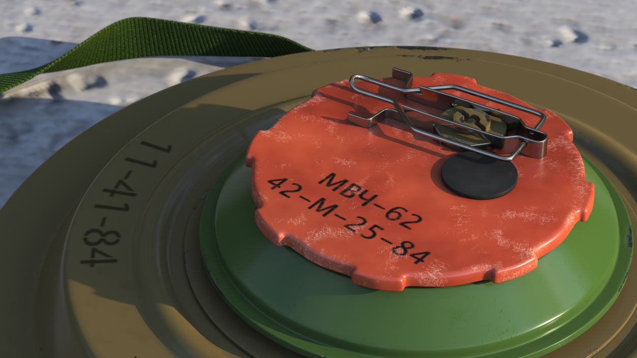 3D model Anti Tank Blast Mine TM-62 Old