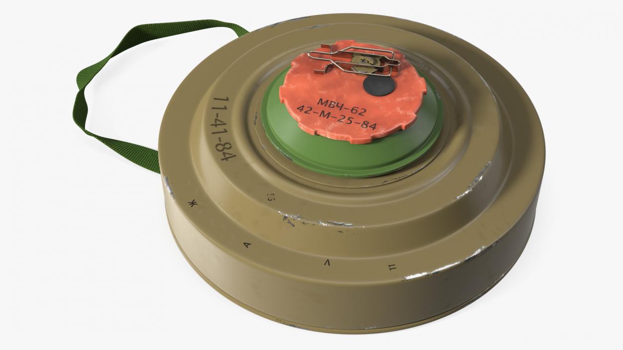 3D model Anti Tank Blast Mine TM-62 Old