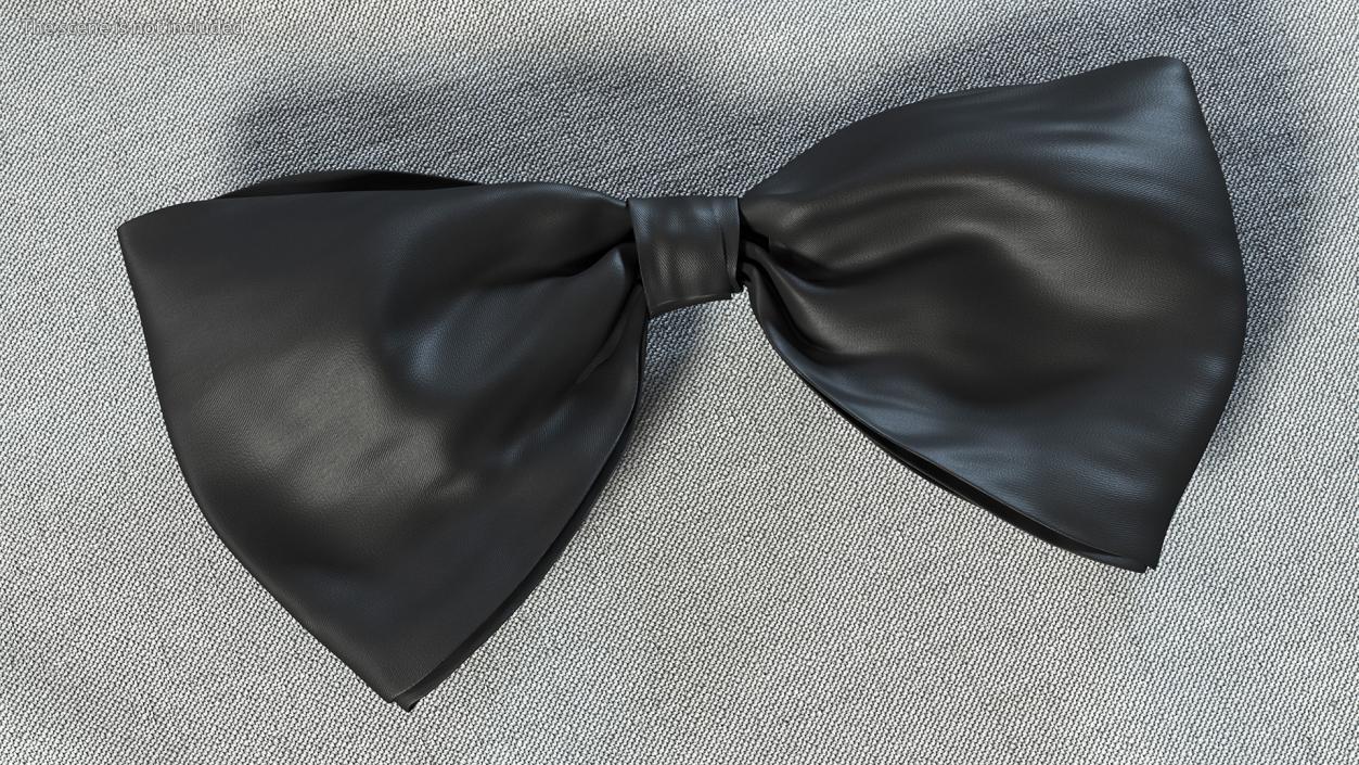 3D Bow Tie Black model