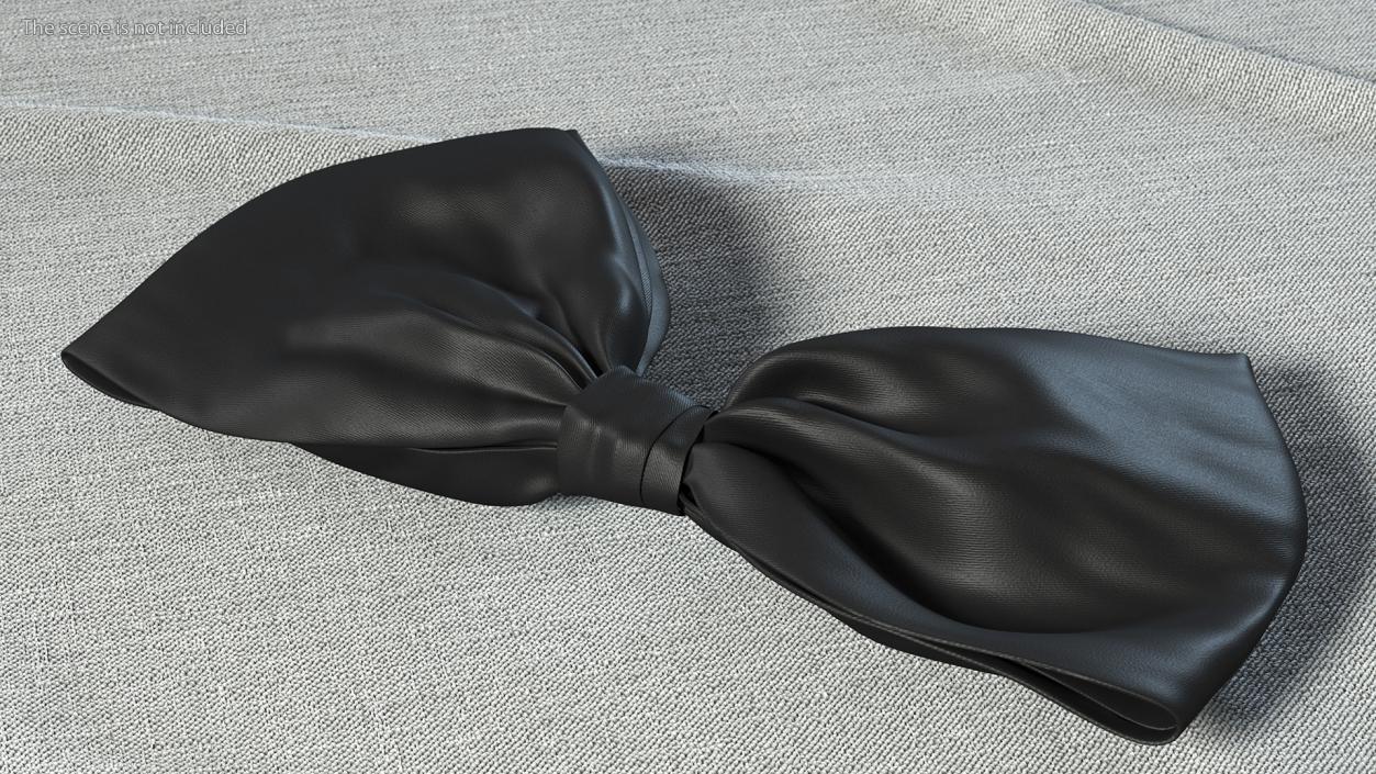 3D Bow Tie Black model