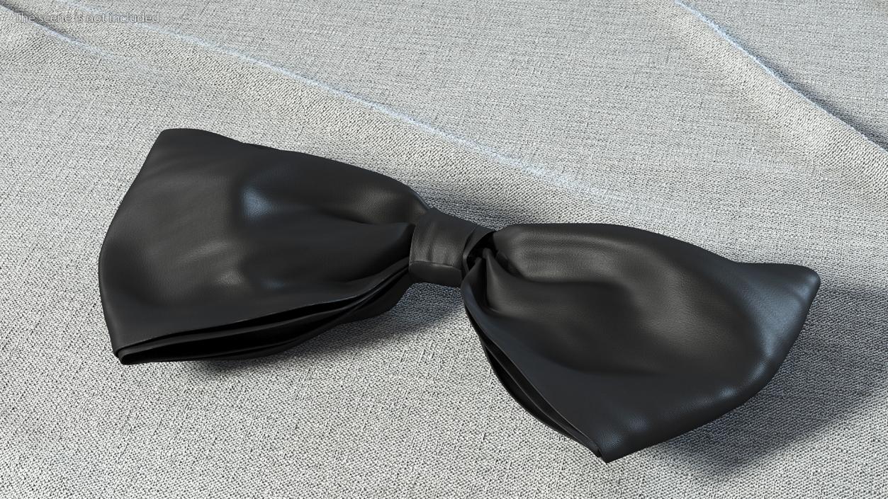 3D Bow Tie Black model