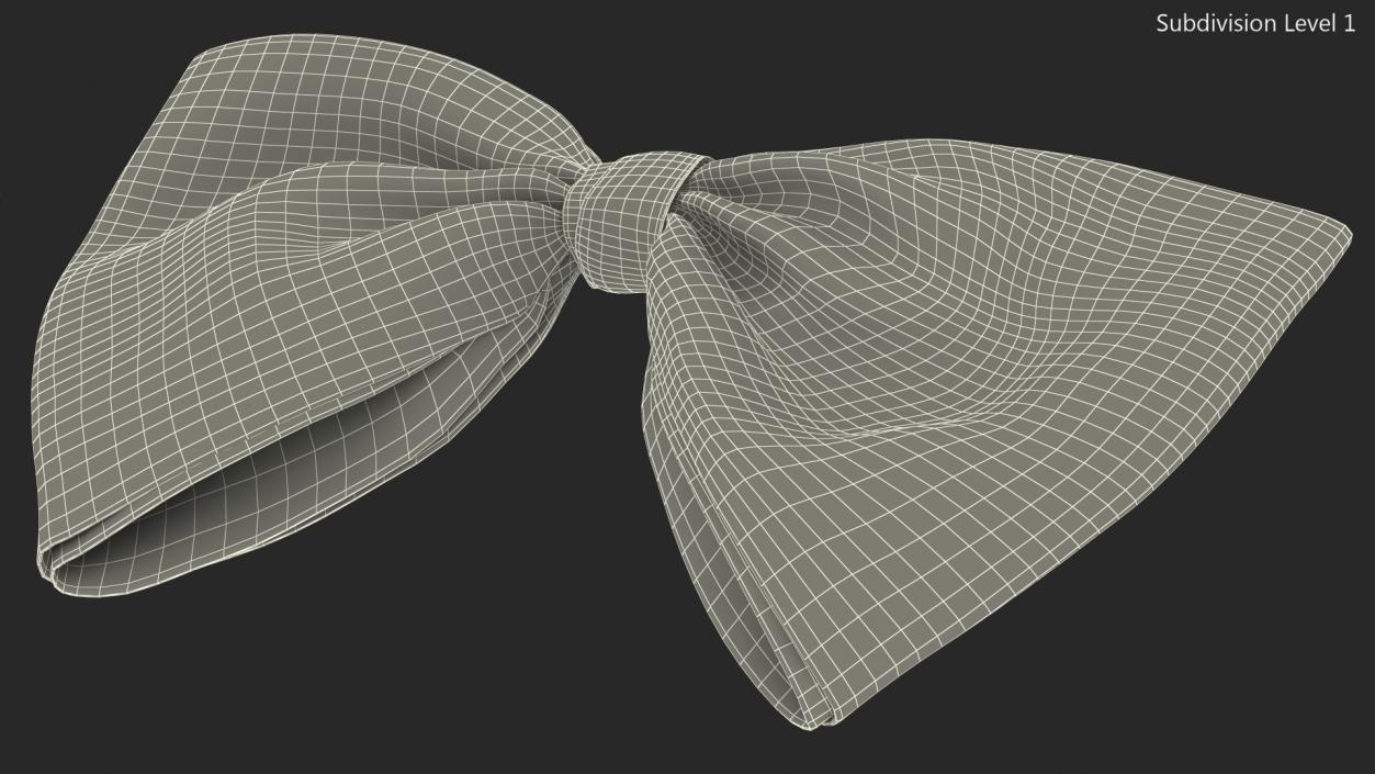 3D Bow Tie Black model