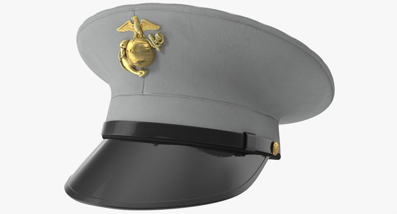 3D USMC US Marine Officer Hat