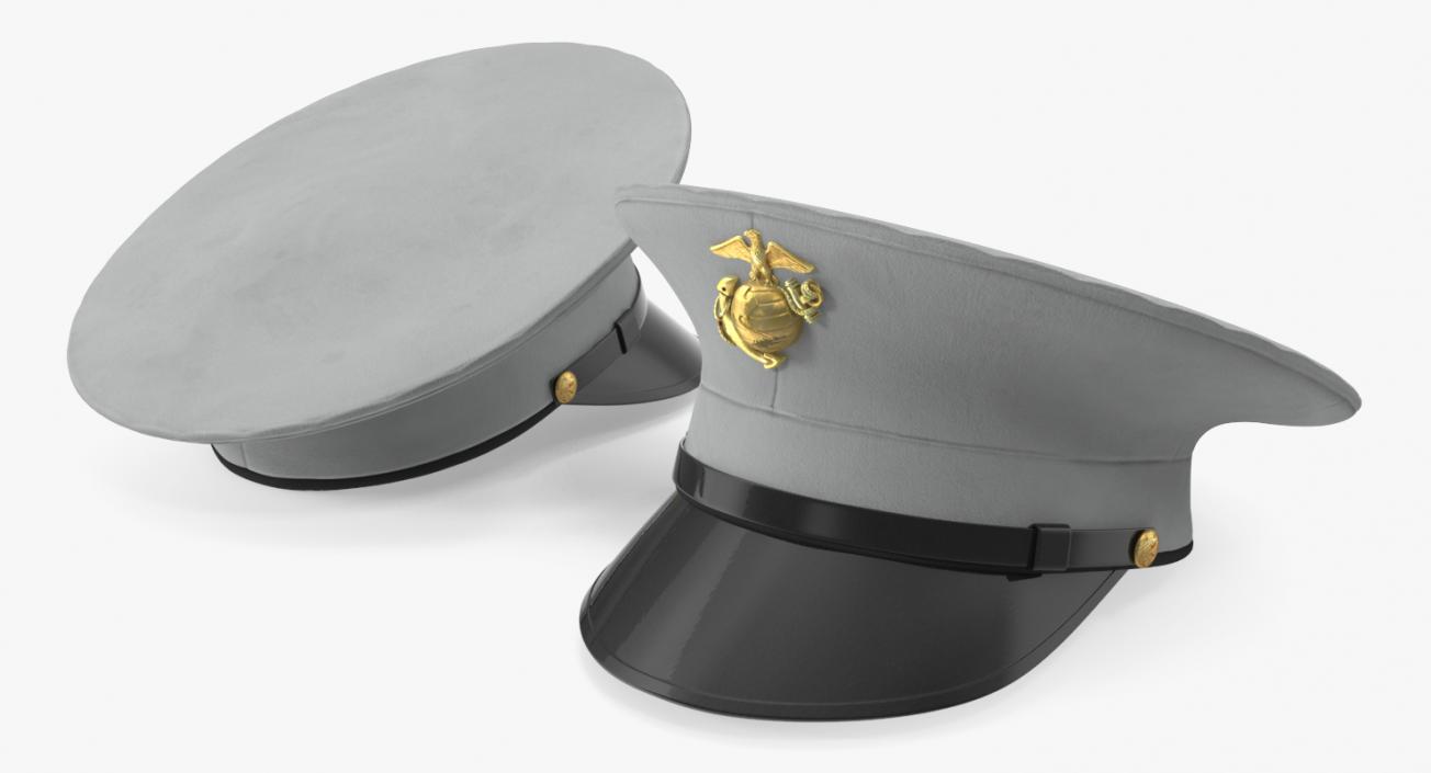 3D USMC US Marine Officer Hat