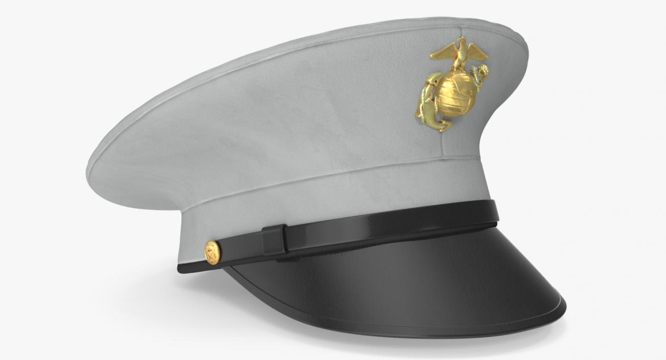 3D USMC US Marine Officer Hat