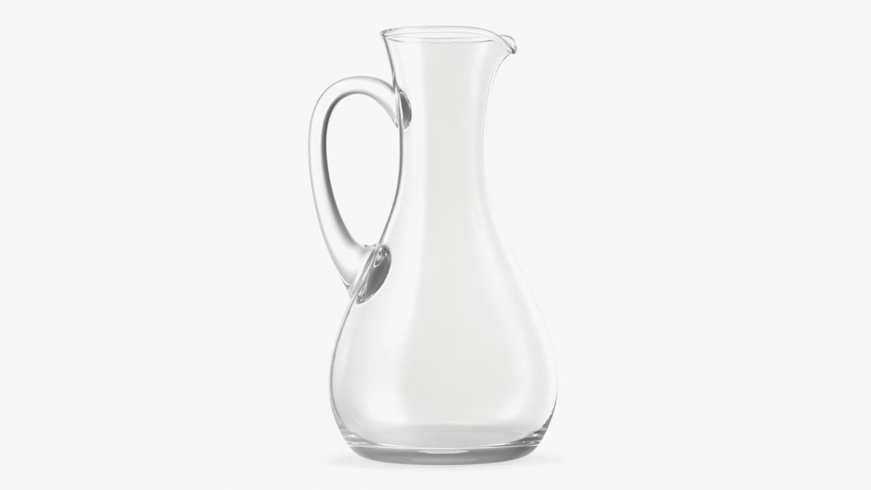 3D Glass Jug Narrow Neck