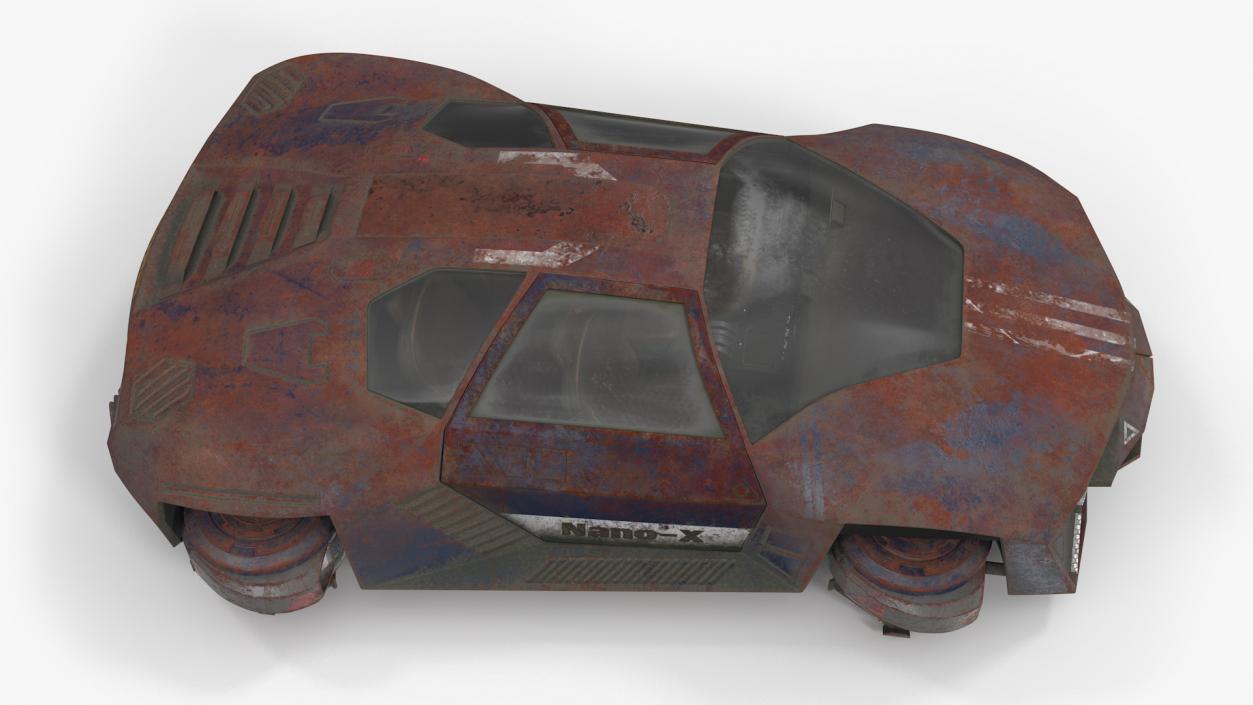 3D model Visionary Hover Car Rusty