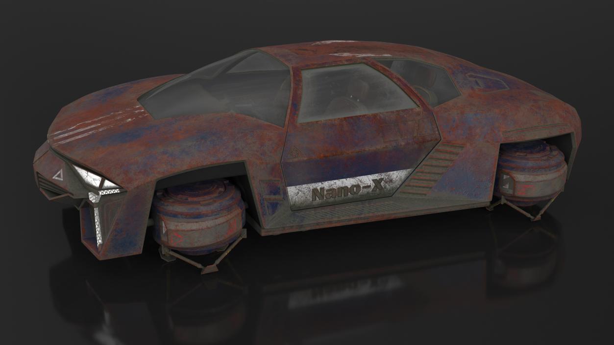 3D model Visionary Hover Car Rusty