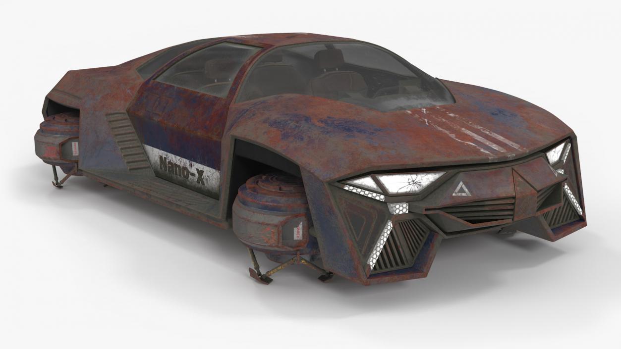 3D model Visionary Hover Car Rusty