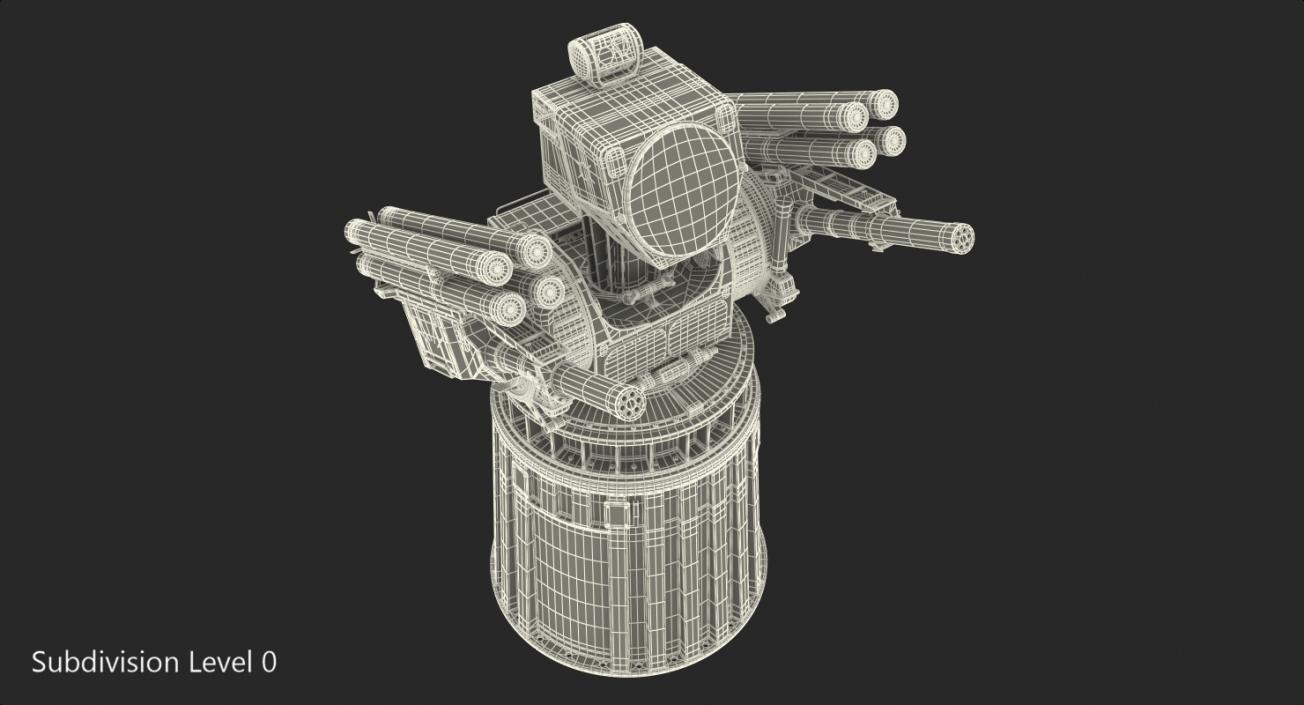 3D model Pantsir-ME Naval Air Defence Rigged