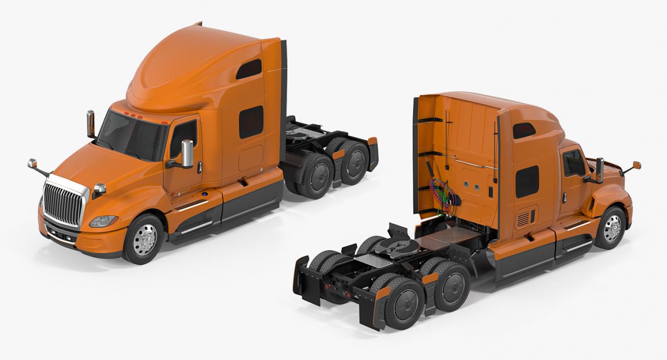 Heavy Duty Truck Simple Interior 2 3D model