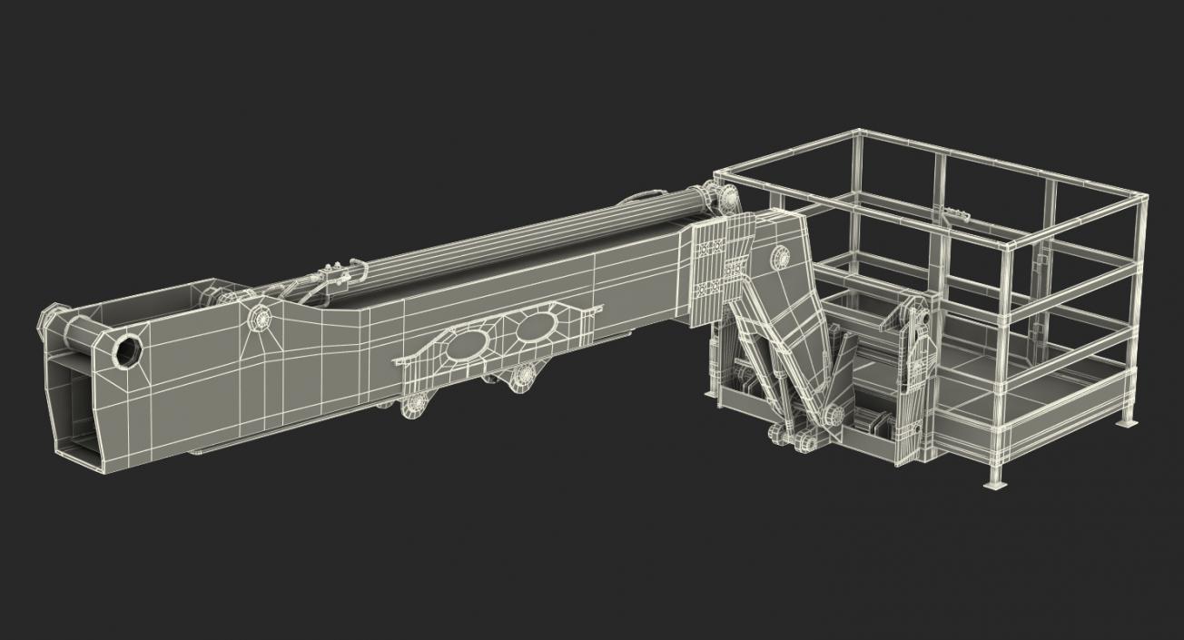 Forklift Work Platform Rigged 3D model