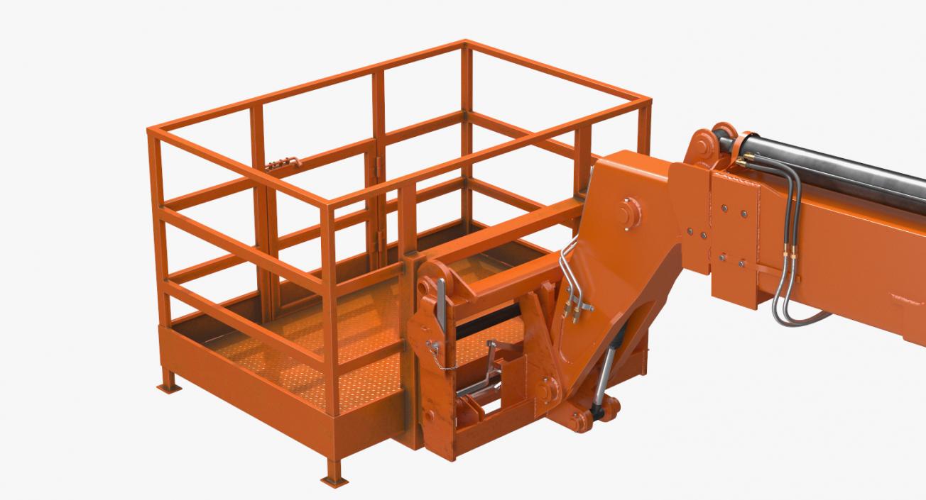 Forklift Work Platform Rigged 3D model