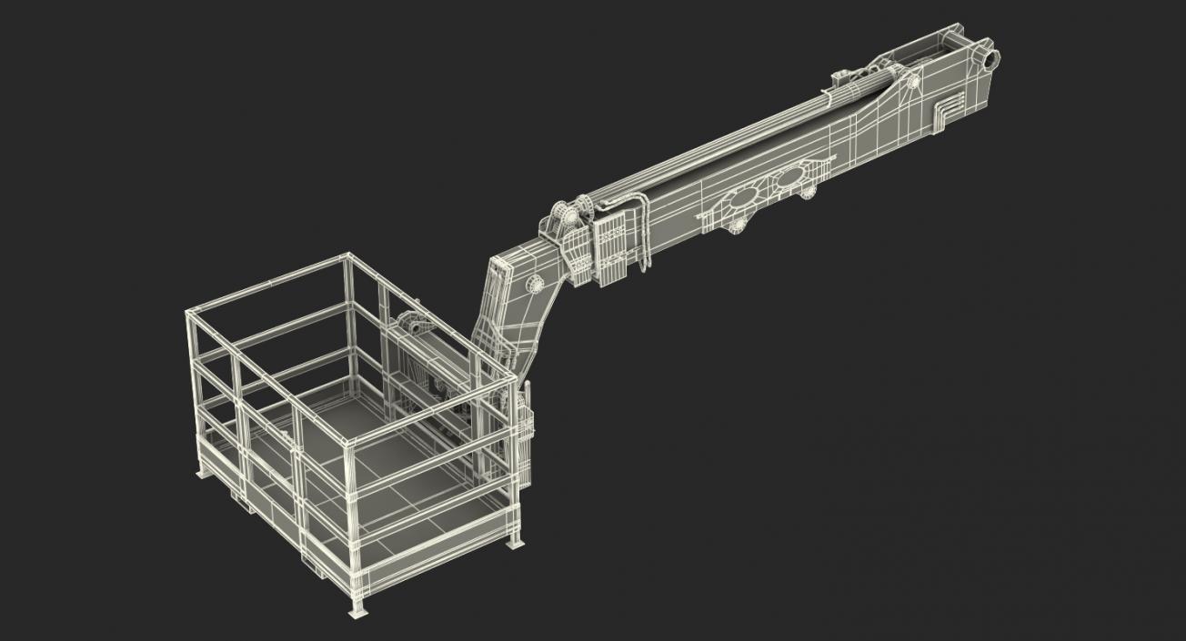 Forklift Work Platform Rigged 3D model