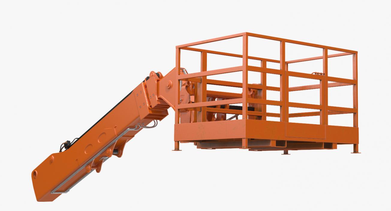 Forklift Work Platform Rigged 3D model