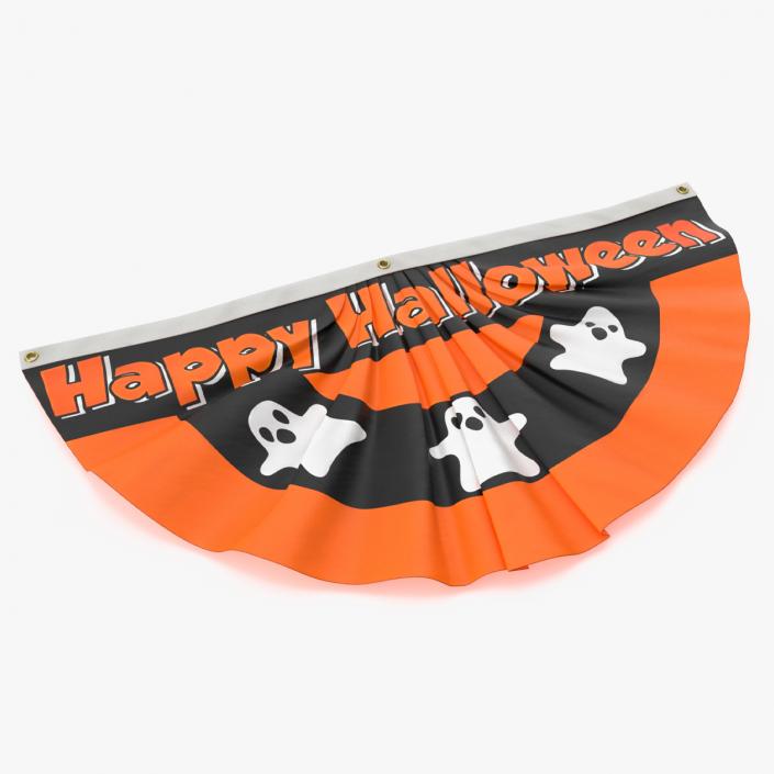 Halloween Bunting Flag Banner 3D model