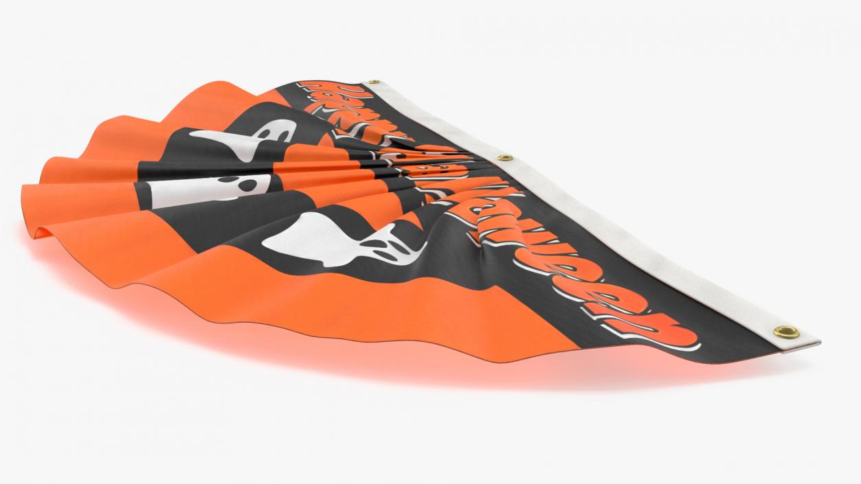 Halloween Bunting Flag Banner 3D model