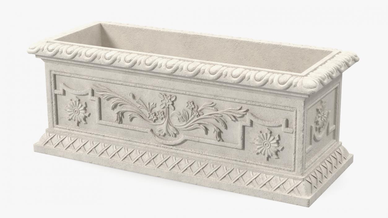 Provence Trough Planter h30 3D