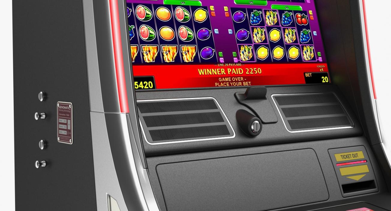 3D Slot Machine Red