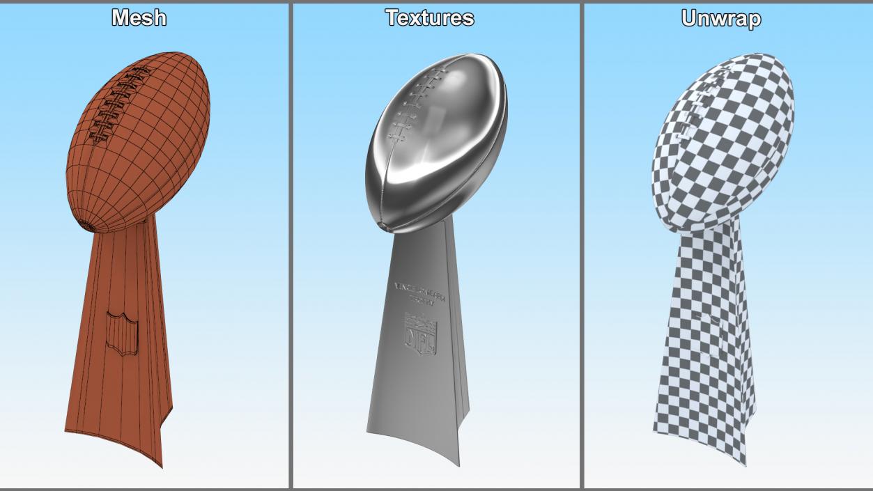 3D Vince Lombardi Trophy