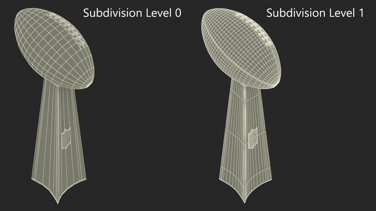 3D Vince Lombardi Trophy