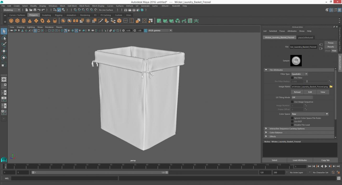 3D model Laundry Hamper Liner