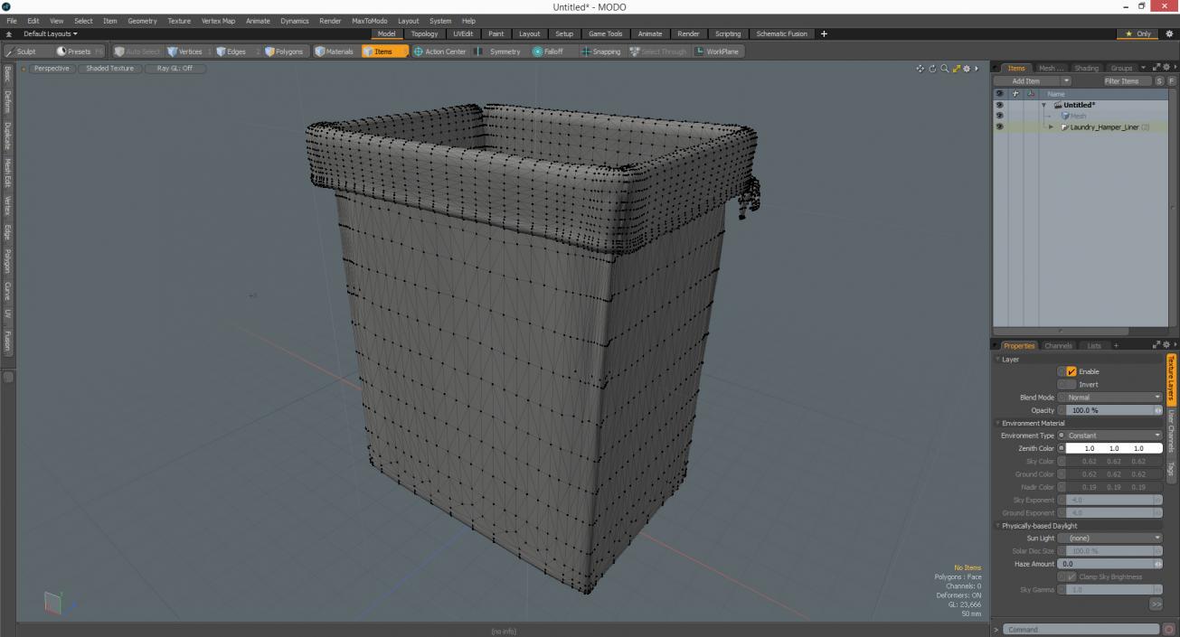 3D model Laundry Hamper Liner