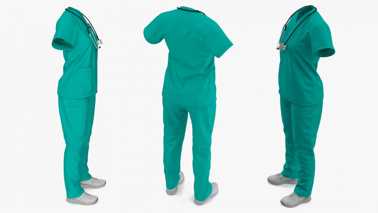 3D Medical Nurse Clothes