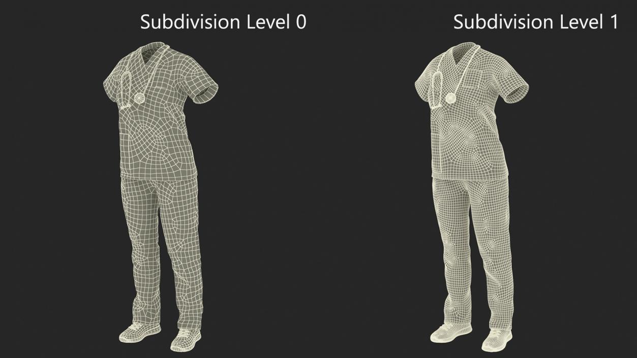 3D Medical Nurse Clothes