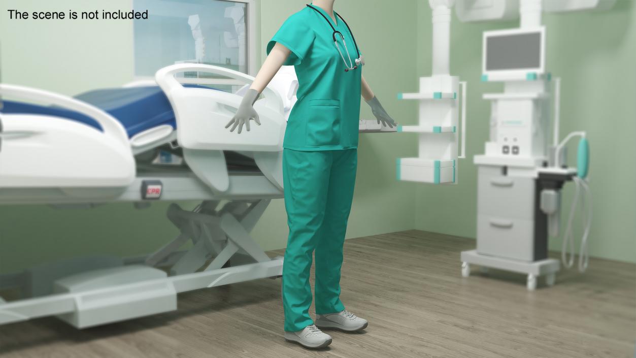 3D Medical Nurse Clothes