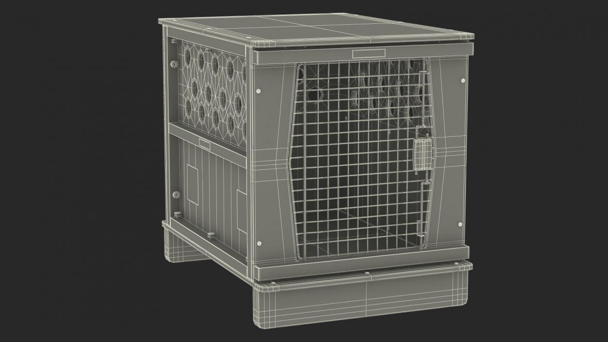 Animal Crate Travel Dark Wood 3D model