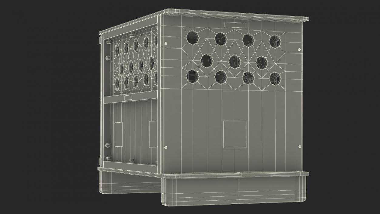 Animal Crate Travel Dark Wood 3D model