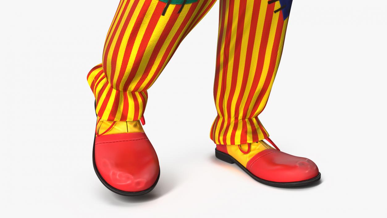 Bald Clown Standing Pose 3D model