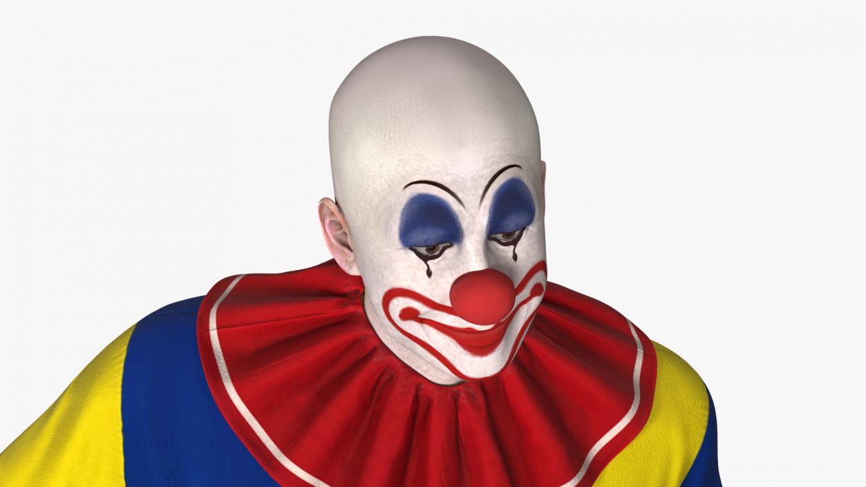 Bald Clown Standing Pose 3D model