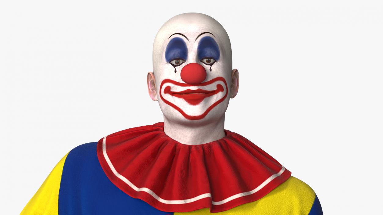 Bald Clown Standing Pose 3D model