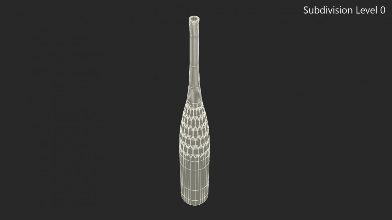 Tabletop Tall Glass Vase 3D model