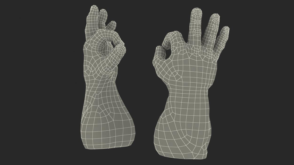 3D Hulk Hands Alright model