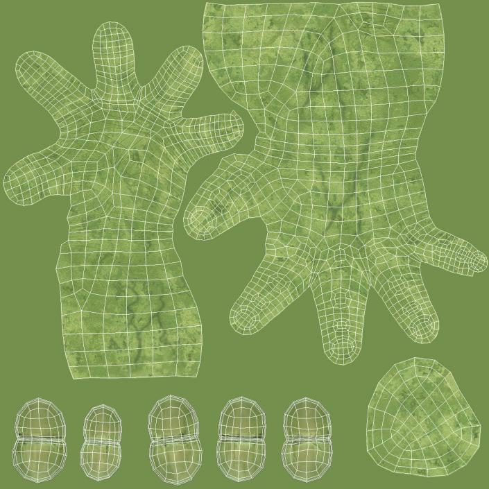 3D Hulk Hands Alright model