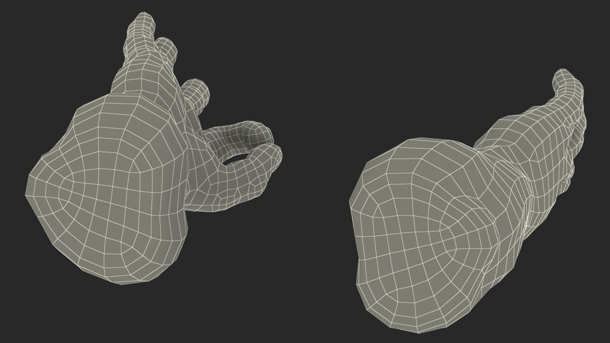 3D Hulk Hands Alright model