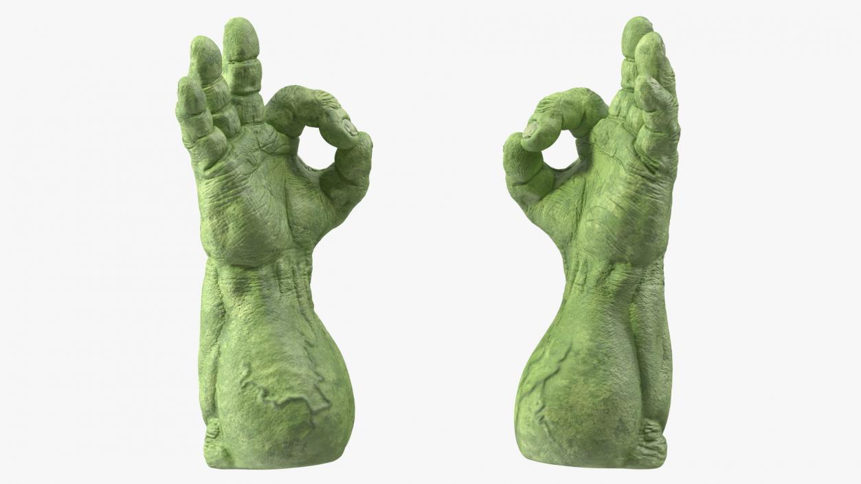 3D Hulk Hands Alright model