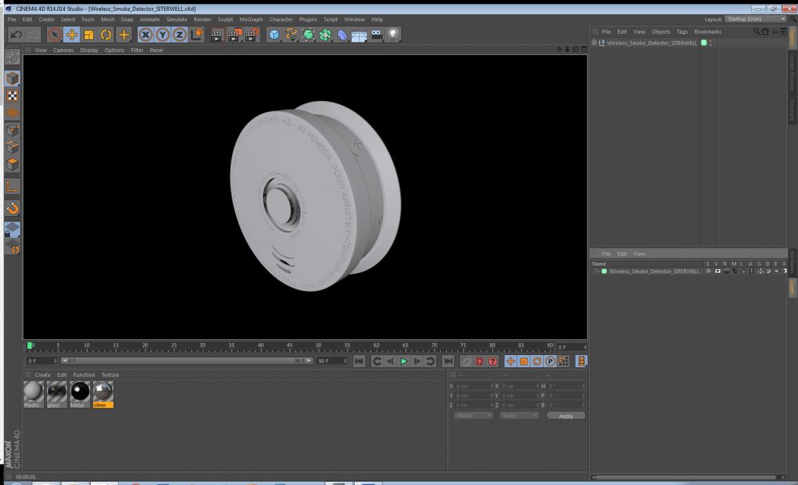 3D Wireless Smoke Detector SITERWELL model