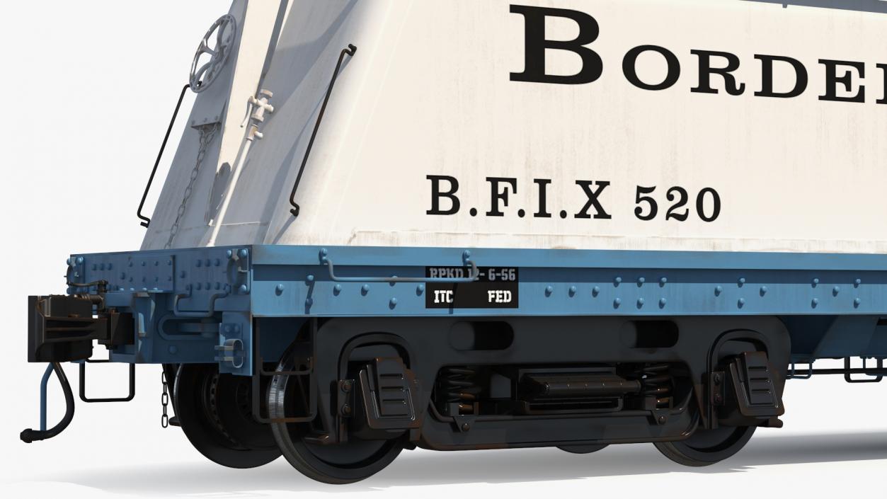 3D Milk Tank Car Bordens