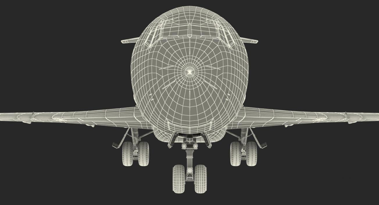 3D model Boeing 727-200F Generic Rigged